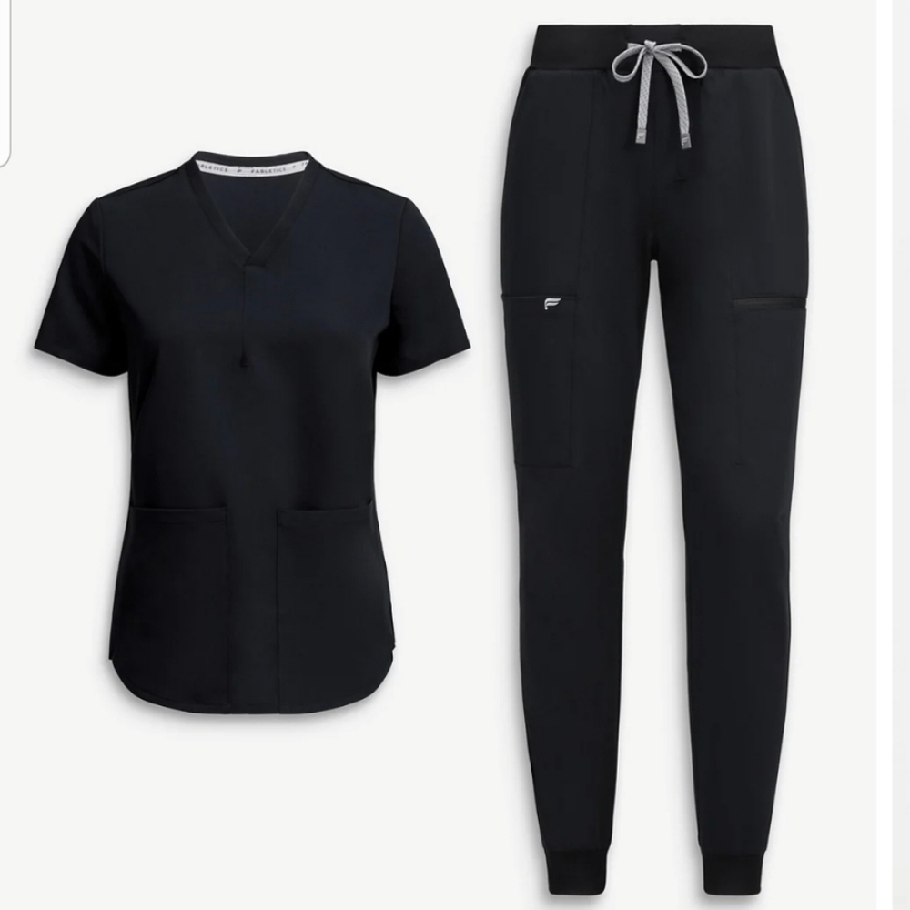 FABLETICS SCRUBS SET TOP+JOGGERS medium long/large
